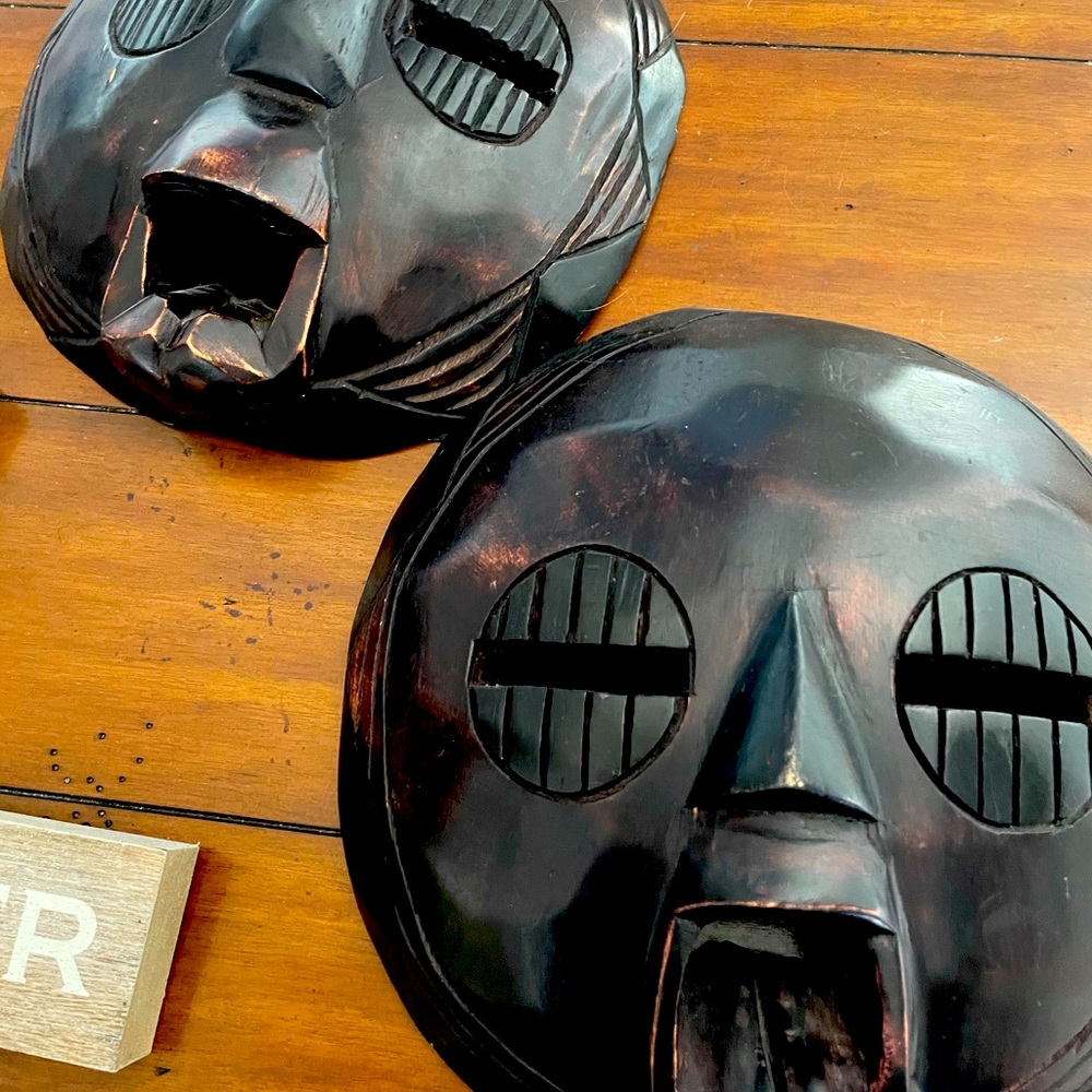 African (Ghana) wooden masks